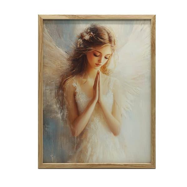 Angel's Prayer II Enkelin rukous II, 70x100 cm, tummanruskea puurunko, 230 gsm mattapaperi
