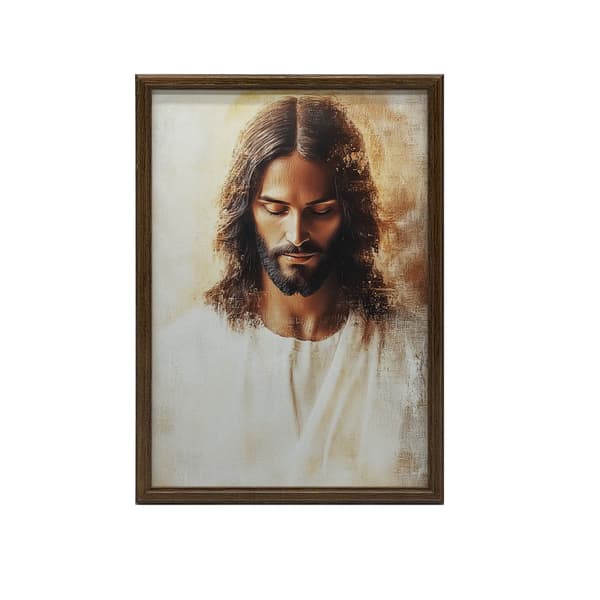 Jesus in the Peace of the Heart Jesus in the Peace of the Heart, 60x90 cm, sort aluminiumsramme, 230 gsm mat papir
