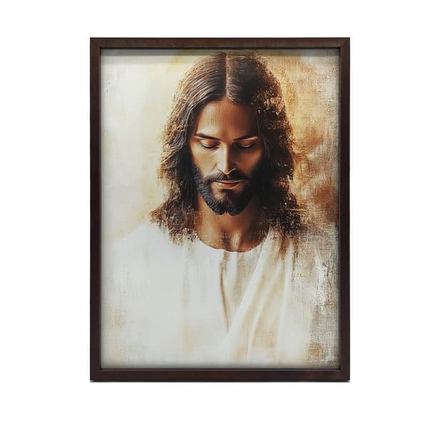 Jesus in the Peace of the Heart Jesus in the Peace of the Heart, 60x90 cm, sort aluminiumsramme, 230 gsm mat papir