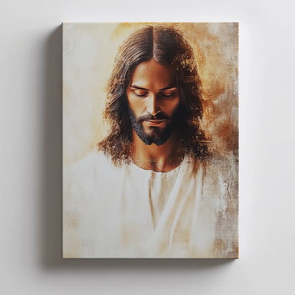 Jesus in the Peace of the Heart Jesus in the Peace of the Heart, 70x100 cm, uindrammet, premium lærred på båreramme