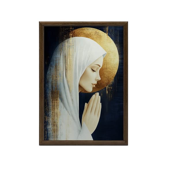 Peaceful Prayer Peaceful Prayer, 30x40 cm, mørkebrun træramme, 230 gsm mat papir