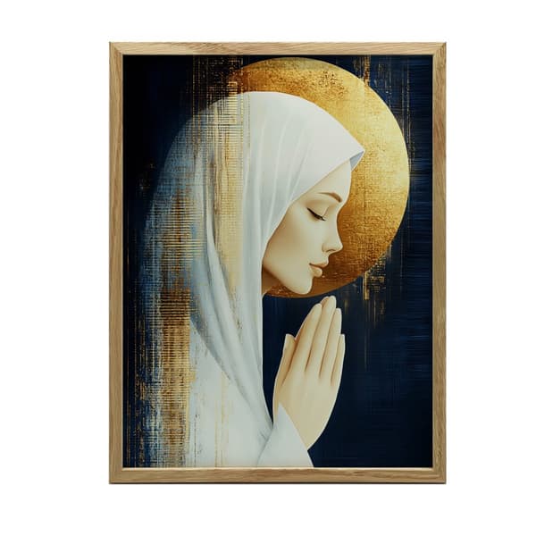 Peaceful Prayer Peaceful Prayer, 30x40 cm, mørkebrun træramme, 230 gsm mat papir