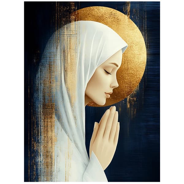 Peaceful Prayer Peaceful Prayer, 70x100 cm, mørkebrun træramme, 230 gsm mat papir