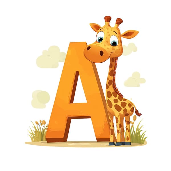 Plakat Giraffe Adventure Plakat Giraffe Adventure, 70x100 cm, uindrammet, premium lærred på båre