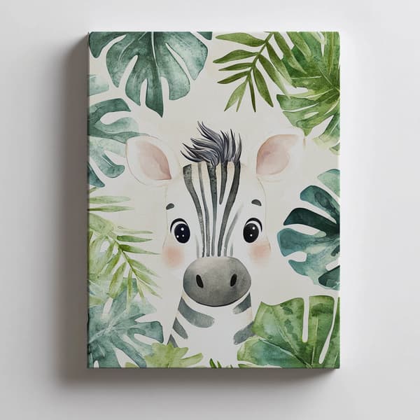 Poster Little Zebra's Face Poster Little Zebra's Face, 50x70 cm, ljus ekträram, 230 gsm matt papper