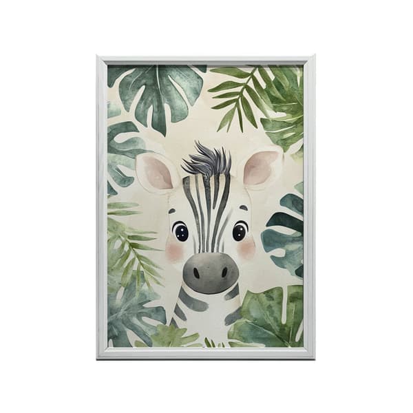 Poster Little Zebra's Face Poster Little Zebra's Face, 50x70 cm, ljus ekträram, 230 gsm matt papper