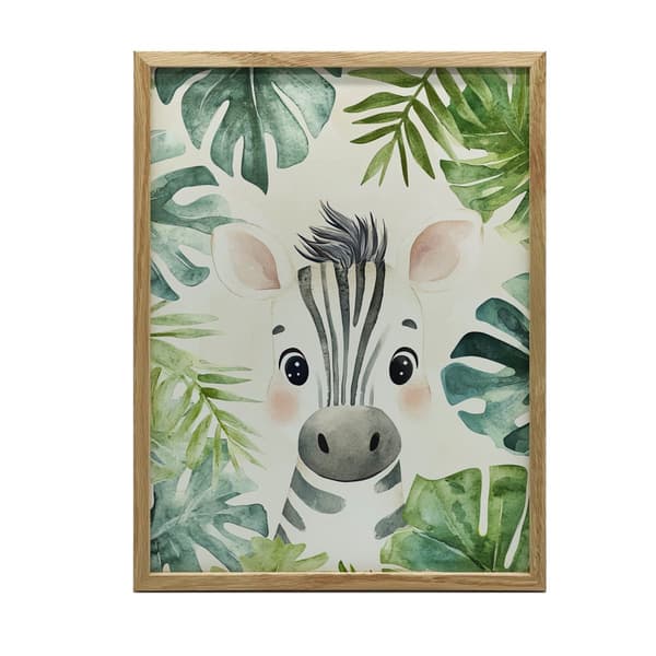 Poster Little Zebra's Face Poster Little Zebra's Face, 50x70 cm, ljus ekträram, 230 gsm matt papper