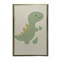 Pikkukuva 8 / 11: Hymyilevä dinosaurusjuliste Hymyilevä dinosaurusjuliste, 60x90 cm, kultainen alumiinikehys, 230 gsm mattapaperi