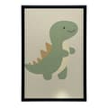 Pikkukuva 10 / 11: Hymyilevä dinosaurusjuliste Hymyilevä dinosaurusjuliste, 60x90 cm, kultainen alumiinikehys, 230 gsm mattapaperi