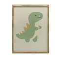 Pikkukuva 1 / 11: Hymyilevä dinosaurusjuliste Hymyilevä dinosaurusjuliste, 60x90 cm, kultainen alumiinikehys, 230 gsm mattapaperi