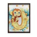 Pikkukuva 2 / 11: Juliste Iloinen apina kirjaimella "O" Juliste Iloinen apina kirjaimella "O, 60x90 cm, kehyksetön, 230 gsm mattapaperi