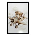 Miniatyrbillede 7 af 11: Flying Bear Poster Flying Bear Poster, 30x40 cm, lys egetræsramme, 230 gsm mat papir