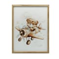 Miniatyrbillede 1 af 11: Flying Bear Poster Flying Bear Poster, 30x40 cm, lys egetræsramme, 230 gsm mat papir