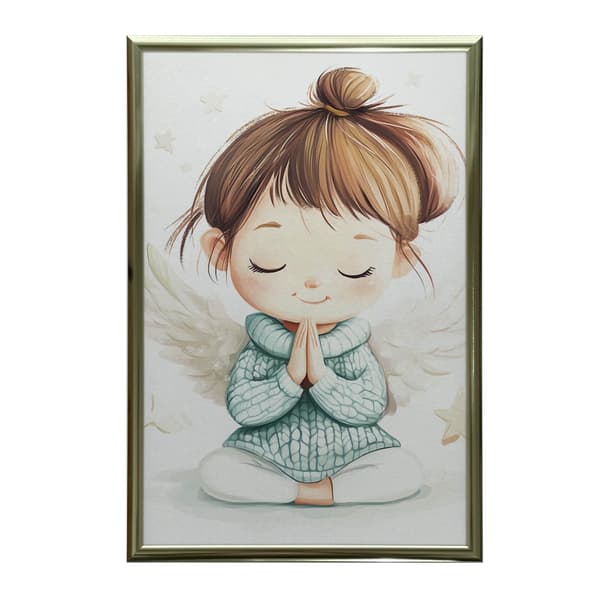 Prayer of a little angel Prayer of a little angel, 70x100 cm, mørkebrun træramme, 230 gsm mat papir