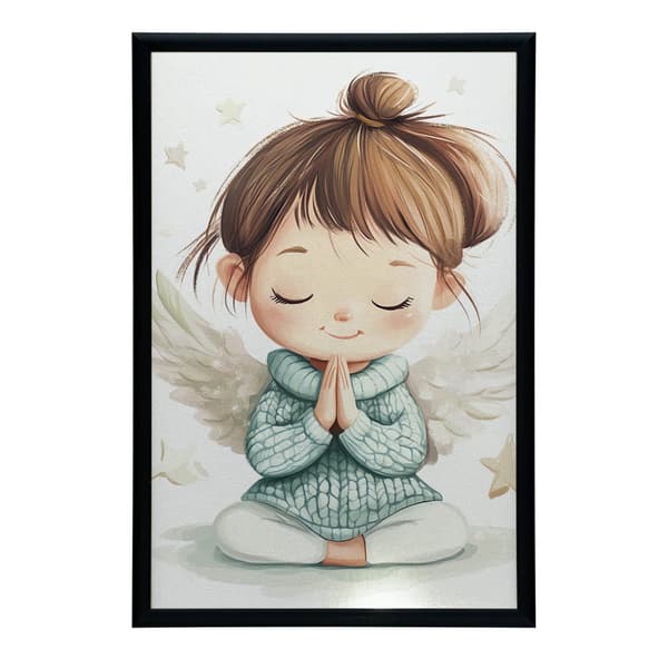 Prayer of a little angel Prayer of a little angel, 70x100 cm, mørkebrun træramme, 230 gsm mat papir