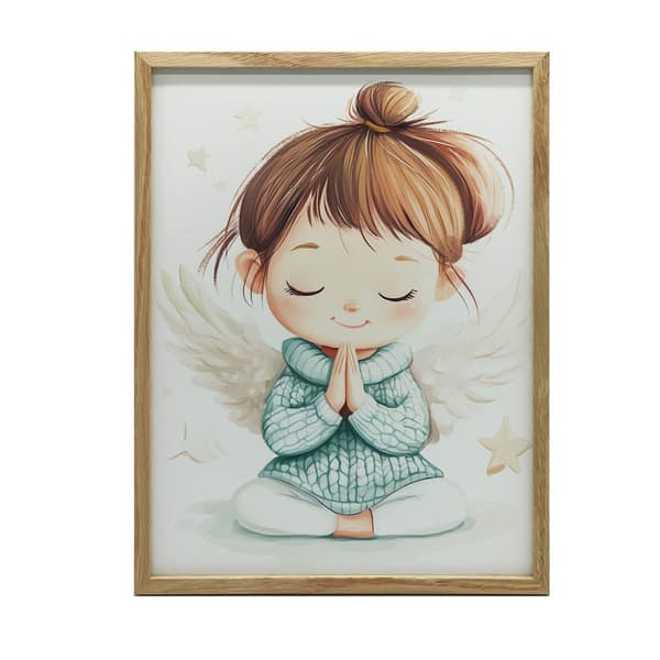 Prayer of a little angel Prayer of a little angel, 70x100 cm, mørkebrun træramme, 230 gsm mat papir