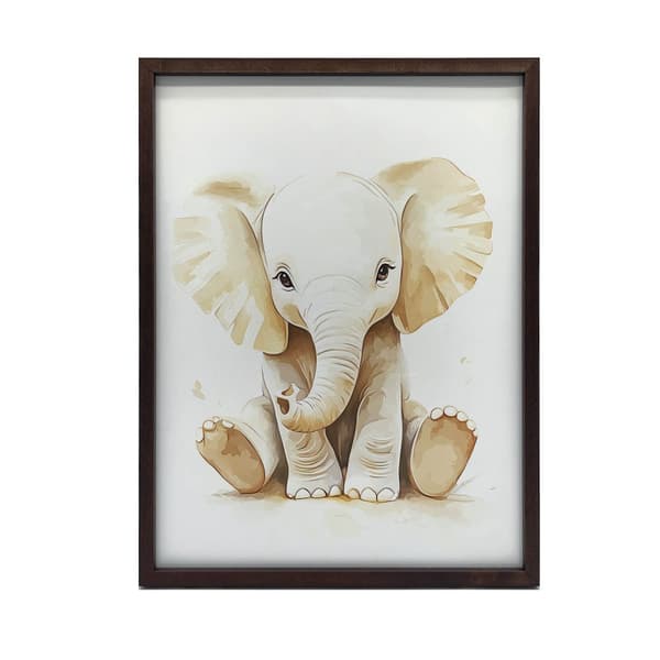 Affisch Little Elephant i minimalistisk stil Affisch Little Elephant i minimalistisk stil, 50x70 cm, ljus ekträram, 230 gsm matt papper