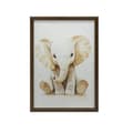 Miniatyrbillede 8 af 11: Plakat Lille elefant i minimalistisk stil Plakat Lille elefant i minimalistisk stil, 50x70 cm, mørkebrun træramme, 230 gsm mat papir