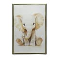 Miniatyrbillede 10 af 11: Plakat Lille elefant i minimalistisk stil Plakat Lille elefant i minimalistisk stil, 50x70 cm, mørkebrun træramme, 230 gsm mat papir
