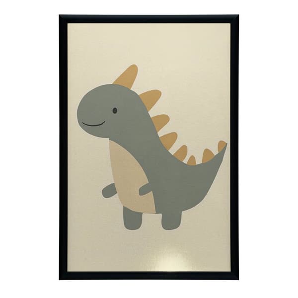 Juliste Dinosaurus hymyssä Juliste Dinosaur hymyssä, 70x100 cm, kultainen alumiinikehys, 230 gsm mattapaperi