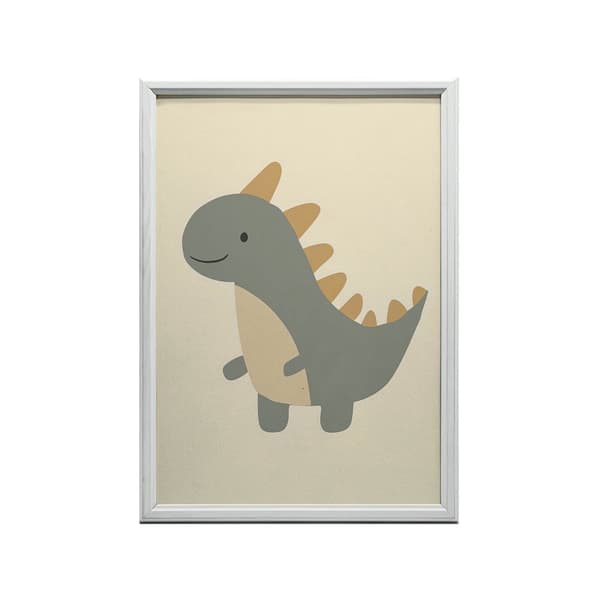 Juliste Dinosaurus hymyssä Juliste Dinosaur hymyssä, 70x100 cm, kultainen alumiinikehys, 230 gsm mattapaperi