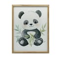 Miniatyrbild 1 av 11: Affisch Söt Panda bland löv Affisch Söt Panda bland löv, 40x50 cm, svart aluminiumram, 230 gsm matt papper