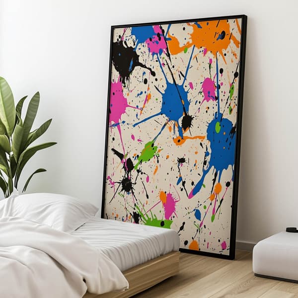 Neon Flash Neon Flash, 60x90 cm, guld aluminiumsramme, 230 gsm mat papir