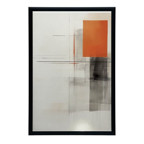 Shape Game i grått och orange Shape Game i grått och orange, 70x100 cm, oinramat, 230 gsm matt papper