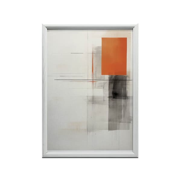 Shape Game i grått och orange Shape Game i grått och orange, 70x100 cm, oinramat, 230 gsm matt papper