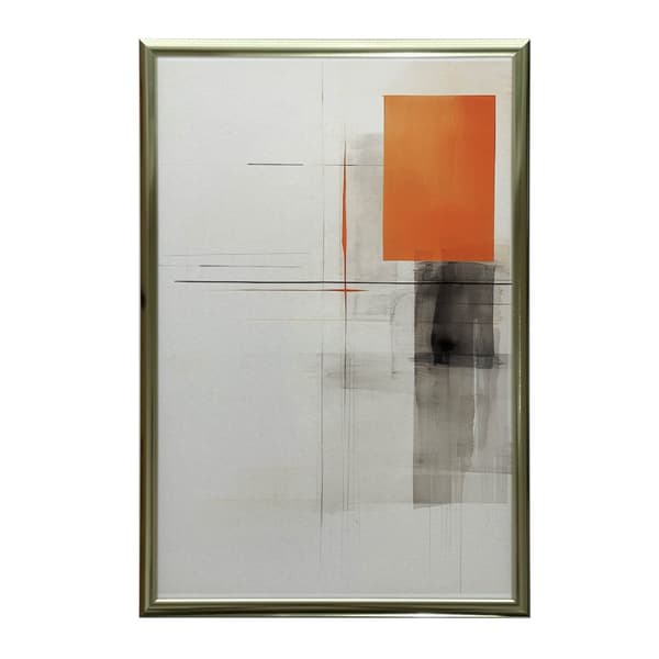 Shape Game i grått och orange Shape Game i grått och orange, 70x100 cm, oinramat, 230 gsm matt papper