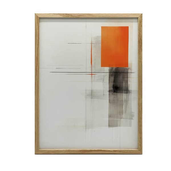 Shape Game i grått och orange Shape Game i grått och orange, 70x100 cm, oinramat, 230 gsm matt papper