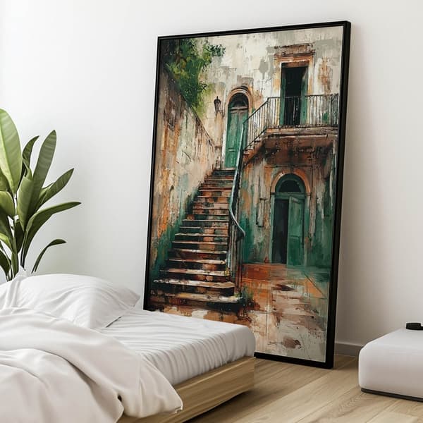 The Charm of Old Stairs The Charm of Old Stairs, 70x100 cm, uindrammet, 230 gsm mat papir