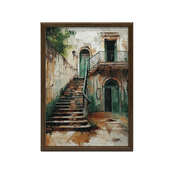 The Charm of Old Stairs The Charm of Old Stairs, 70x100 cm, uindrammet, 230 gsm mat papir