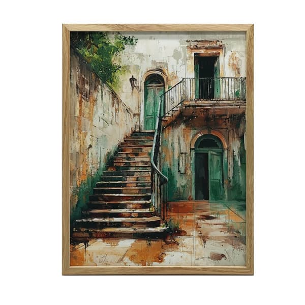 The Charm of Old Stairs The Charm of Old Stairs, 70x100 cm, uindrammet, 230 gsm mat papir