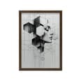 Pikkukuva 10 / 10: Mustavalkoinen Geometric Dream Black and White Geometric Dream, 70x100 cm, vaalea tammipuurunko, 230 gsm mattapaperi
