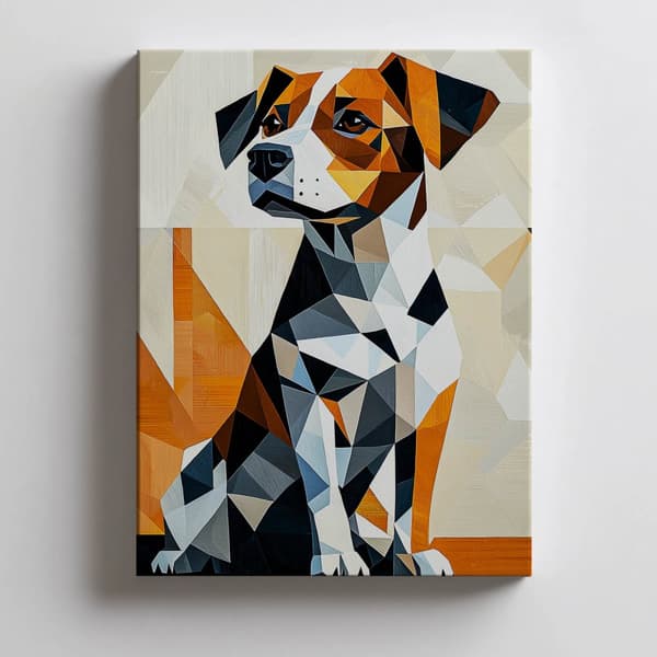 Dog in Geometry Dog in Geometry, 50x70 cm, oinramad, 230 gsm matt papper