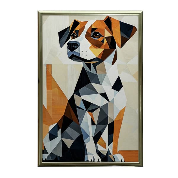 Dog in Geometry Dog in Geometry, 50x70 cm, oinramad, 230 gsm matt papper