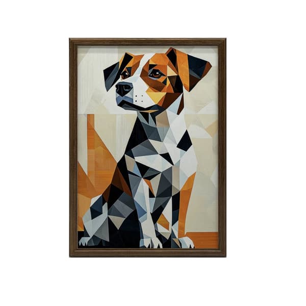 Dog in Geometry Dog in Geometry, 50x70 cm, oinramad, 230 gsm matt papper