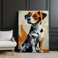 Miniatyrbild 6 av 10: Dog in Geometry Dog in Geometry, 70x100 cm, svart aluminiumram, 230 gsm matt papper