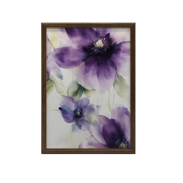 Dream of Clematis Dream of Clematis, 60x90 cm, sort aluminiumsramme, 230 gsm mat papir