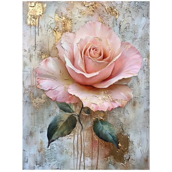 Rose Shine Rose Shine, 70x100 cm, lys egetræsramme, 230 gsm mat papir
