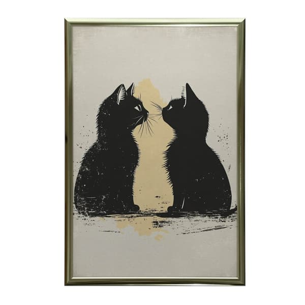 Love in Cat Style Love in Cat Style, 50x70 cm, guld aluminiumram, 230 gsm matt papper