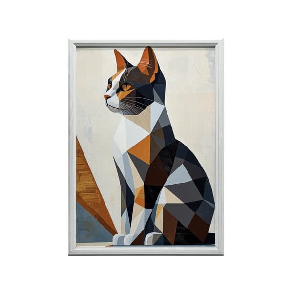 Geometry of Cat in Modern Landscape Geometry of Cat in Modern Landscape, 40x50 cm, uindrammet, 230 gsm mat papir