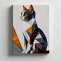 Miniatyrbild 4 av 10: Geometry of Cat in Modern Landscape Geometry of Cat in Modern Landscape, 70x100 cm, svart aluminiumram, 230 gsm matt papper