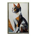 Miniatyrbild 8 av 10: Geometry of Cat in Modern Landscape Geometry of Cat in Modern Landscape, 70x100 cm, svart aluminiumram, 230 gsm matt papper