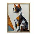 Miniatyrbild 1 av 10: Geometry of Cat in Modern Landscape Geometry of Cat in Modern Landscape, 70x100 cm, svart aluminiumram, 230 gsm matt papper