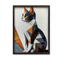 Miniatyrbillede 2 af 10: Geometry of Cat in Modern Landscape Geometry of Cat in Modern Landscape, 70x100 cm, uindrammet, premium lærred på båre