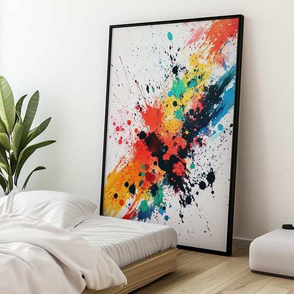 Explosion of Colors Explosion of Colors, 30x40 cm, uindrammet, premium lærred på båreramme