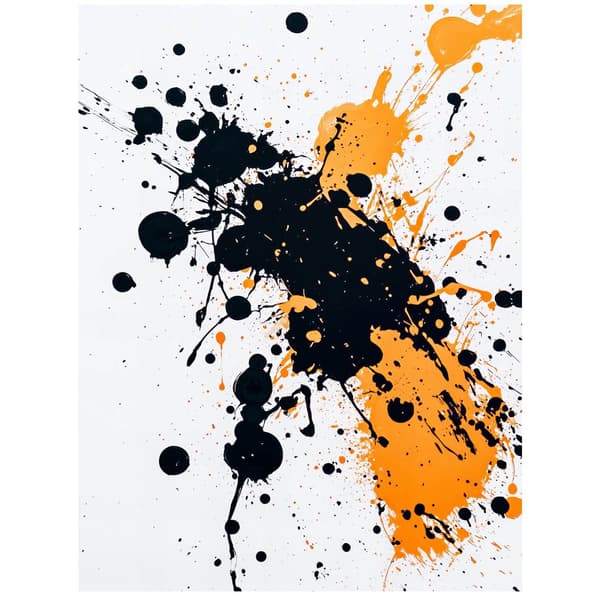 Energy in Spots Energy in Spots, 40x50 cm, guld aluminiumsramme, 230 gsm mat papir