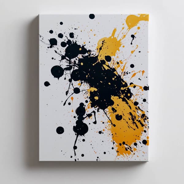 Energy in Spots Energy in Spots, 40x50 cm, guld aluminiumsramme, 230 gsm mat papir